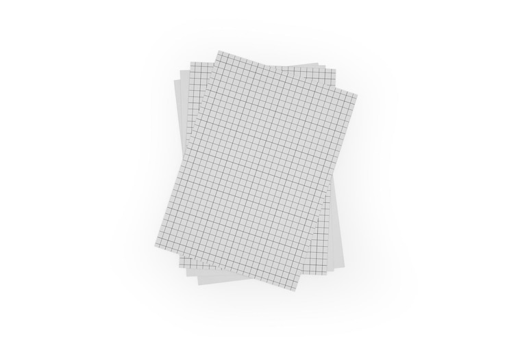 PSD ノート,スケッチ,計画用のグリッド紙のスタック