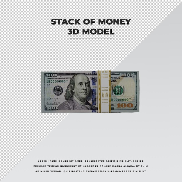 PSD stack of money