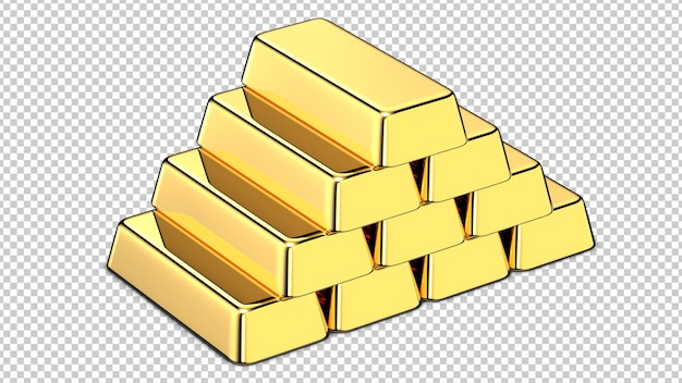 PSD Стек золотых слитков