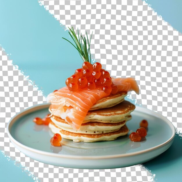 PSD a stack of pancakes with a cherry on top of it