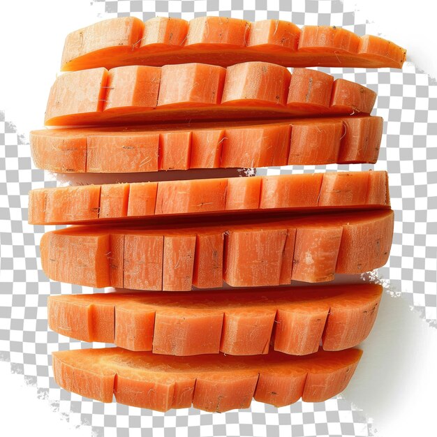 PSD a stack of sliced carrots with the words  the word  on it