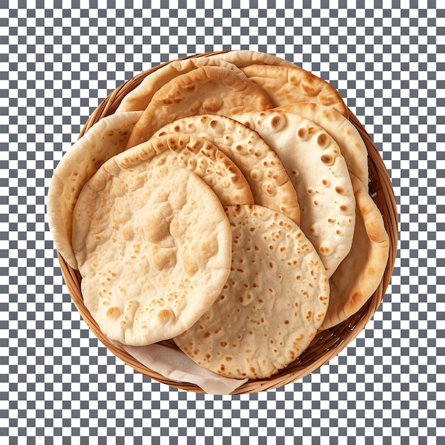 PSD stack of traditional breads isolated on transparent background