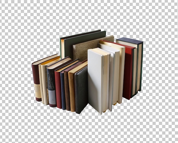 PSD stack of various books