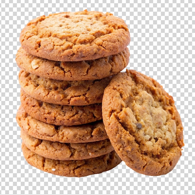 PSD stacked cookies on transparent background