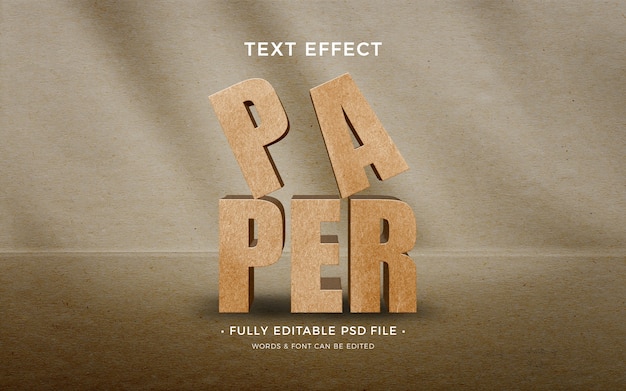 PSD stacked letters text effect