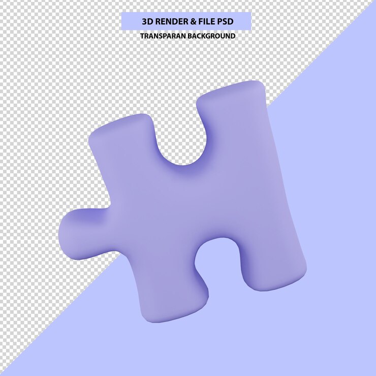 Складная игра для оттачивания творчества 3d-рендеринг Бесплатные Psd