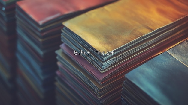 stacks of colorful fabric swatches