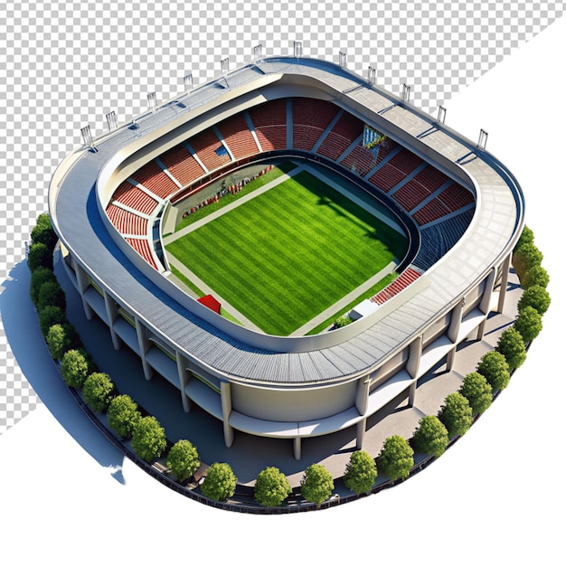 PSD stadion 3d na przezroczystym tle