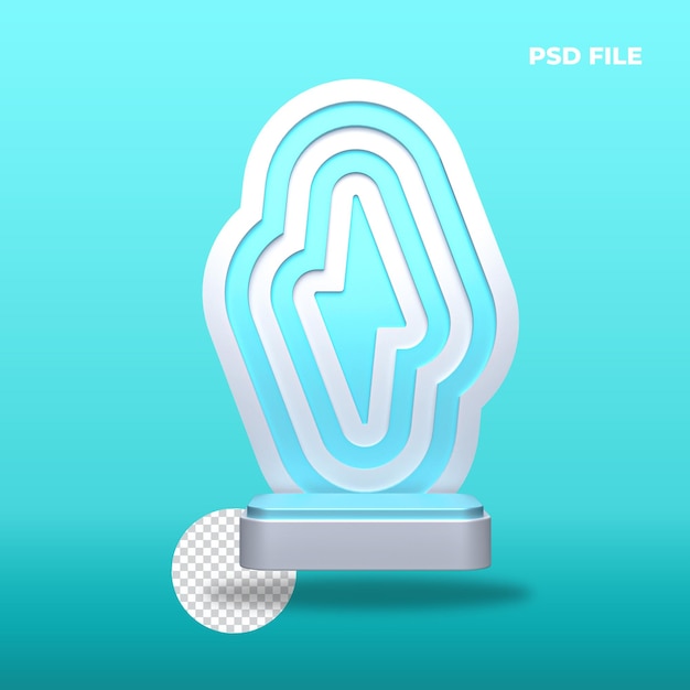PSD stage 3d rendering
