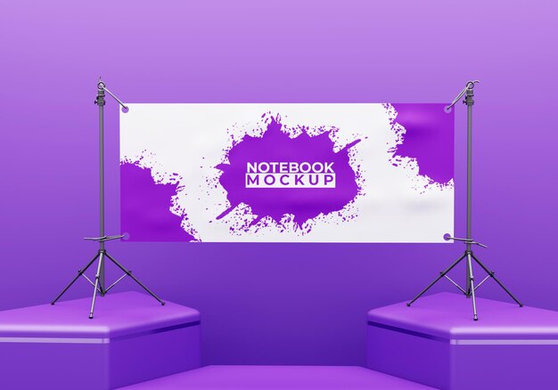 Stage billboard en banner mockup