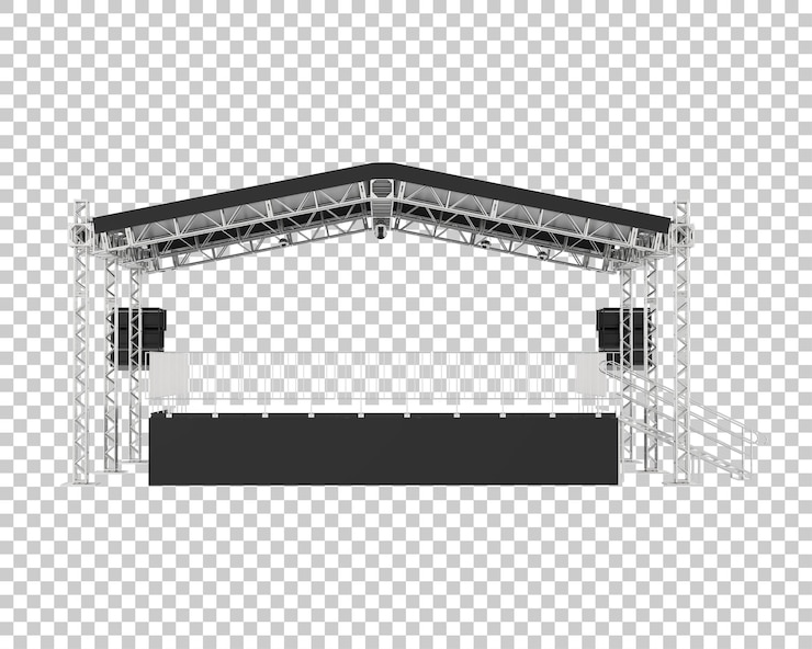 PSD сцена изолирована на прозрачном фоне 3d рендеринга иллюстрации
