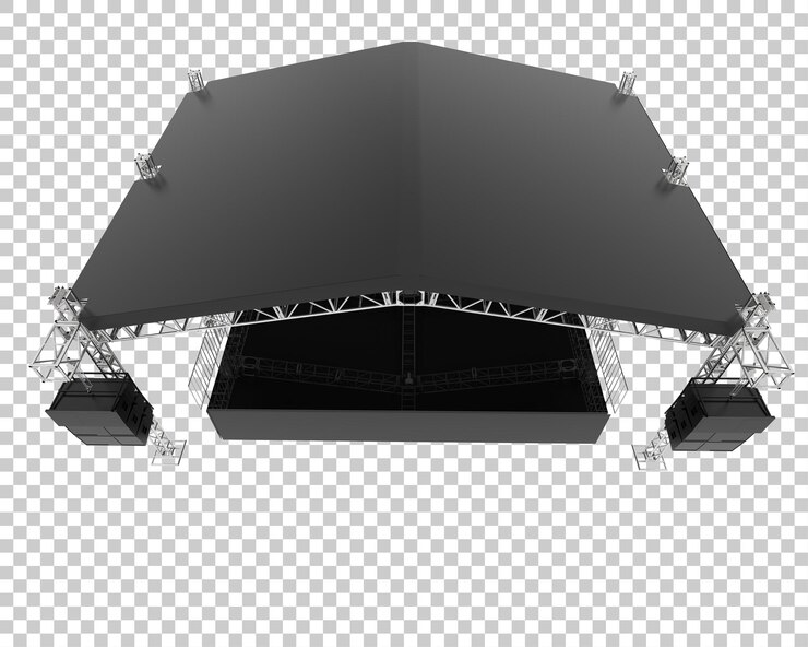 PSD сцена изолирована на прозрачном фоне 3d рендеринга иллюстрации