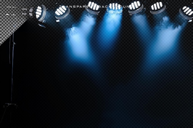 PSD stage lighting on transparent background