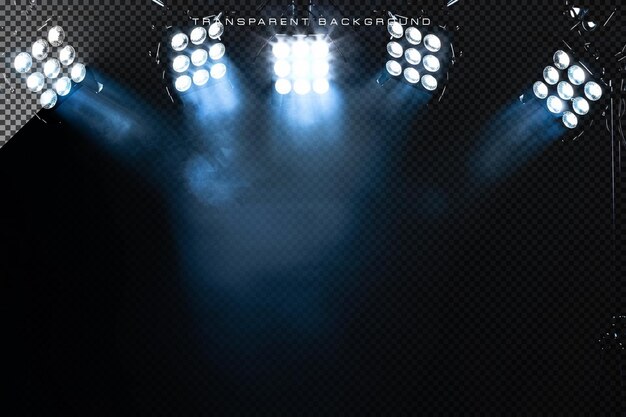 PSD stage lighting on transparent background