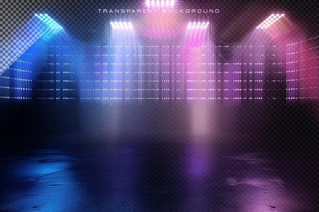 PSD stage lighting on transparent background