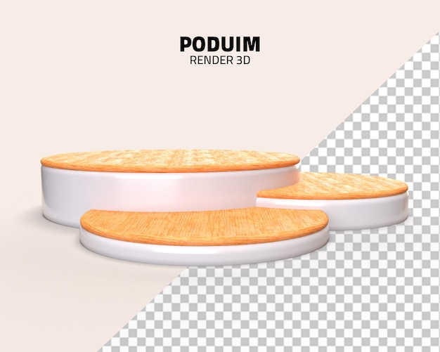 Сценическое изделие деревянное Poduim 3d