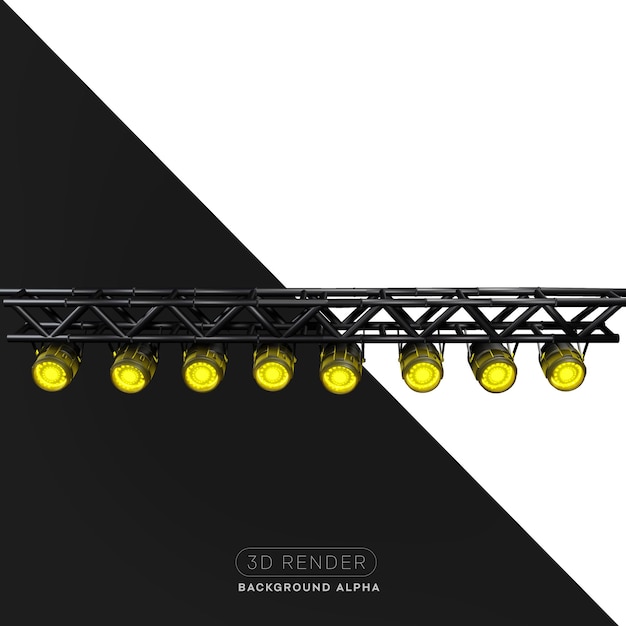 PSD stage spotlights structure