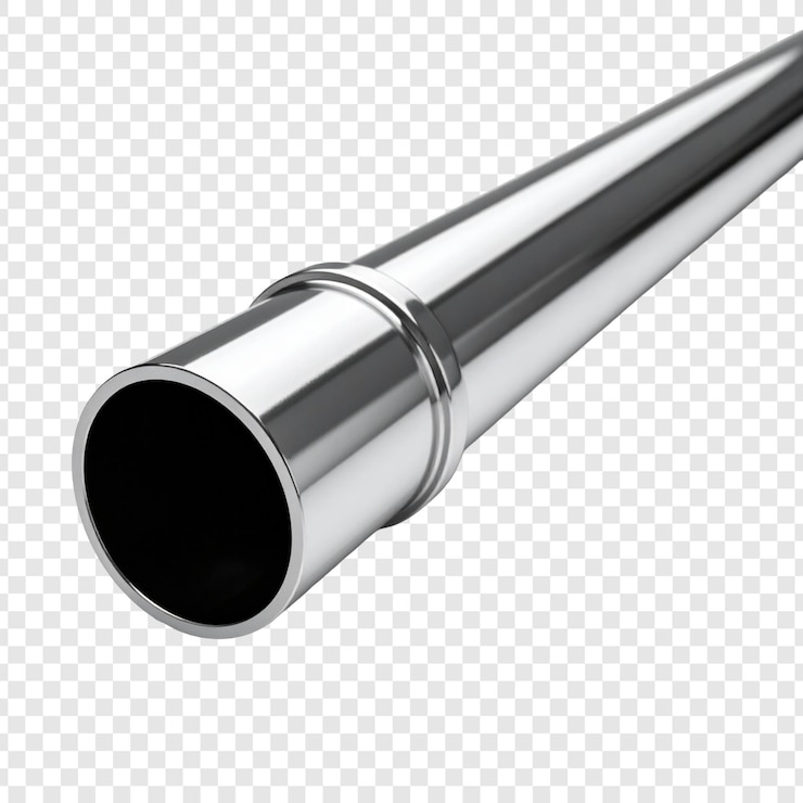 PSD stainless steel pipe with connector industrial product image