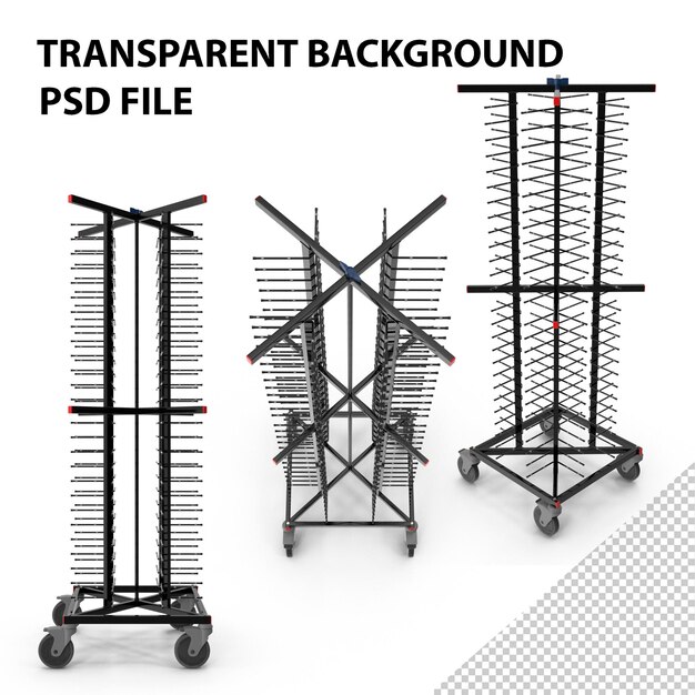 PSD ステンレス鋼のプロフェッショナルプレートラック png