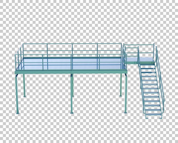 PSD 투명 배경 3d 렌더링 그림에 격리된 계단