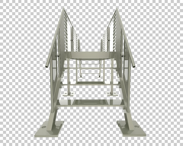 PSD 투명 배경 3d 렌더링 그림에 격리된 계단