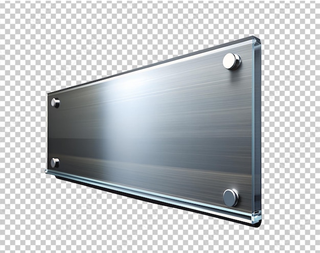 stalowy krawędź do makiety logo izolowany na przezroczystym tle PNG i PSD