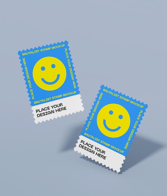 PSD stamp mock-up design