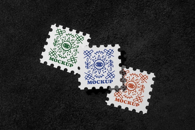 PSD stamp mock-up design