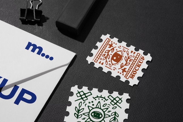 PSD stamp mock-up design