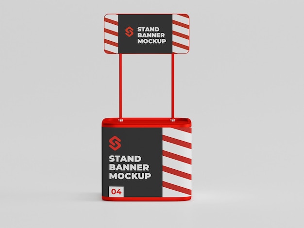 PSD stand banner sia mockup