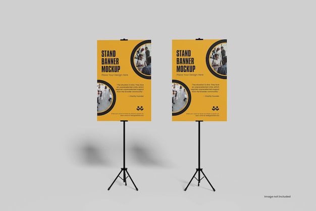 PSD stand banner mockup