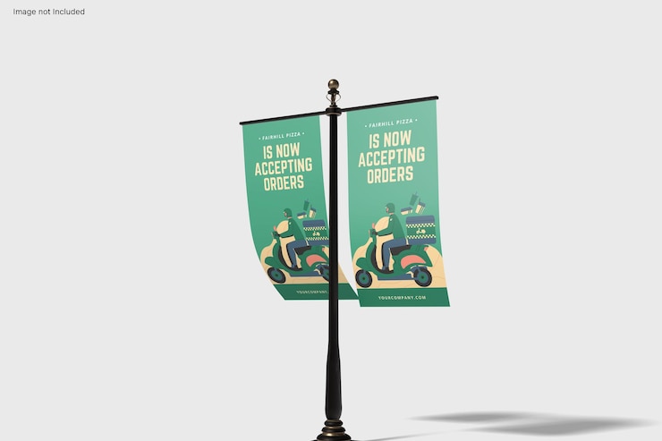 PSD stand banner mockup