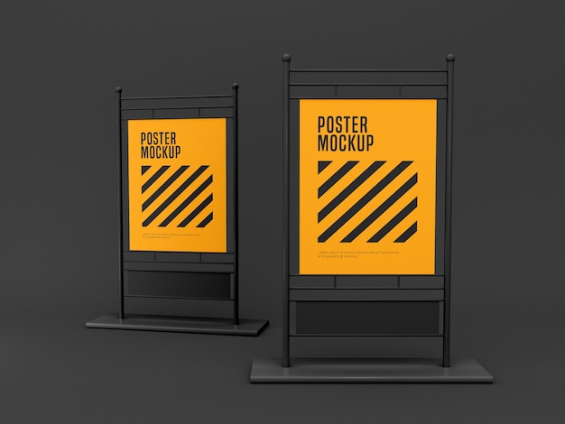 Stand banner mockup