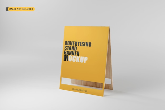 Mockup promozionale banner stand