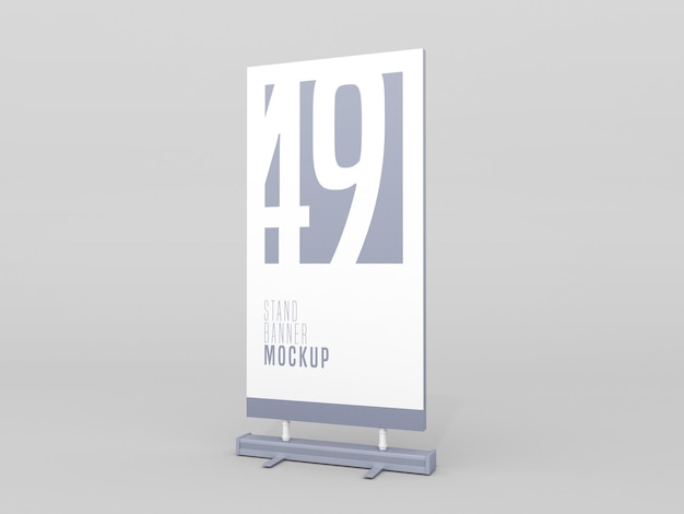 Stand banner psd mockup