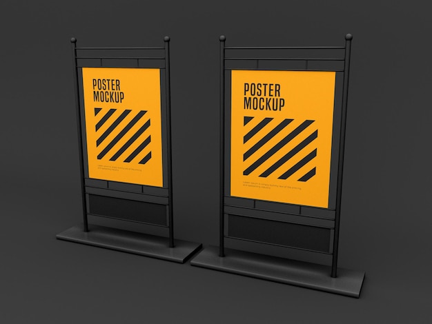 Stand mockup poster