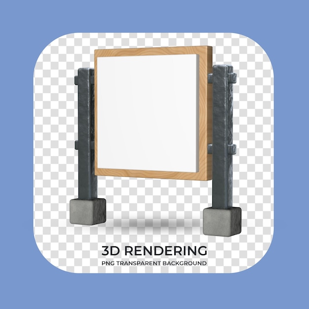 Supporto per display del prodotto rendering 3d sfondo trasparente