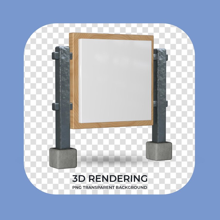 PSD 產品顯示 3d 渲染透明背景的支架