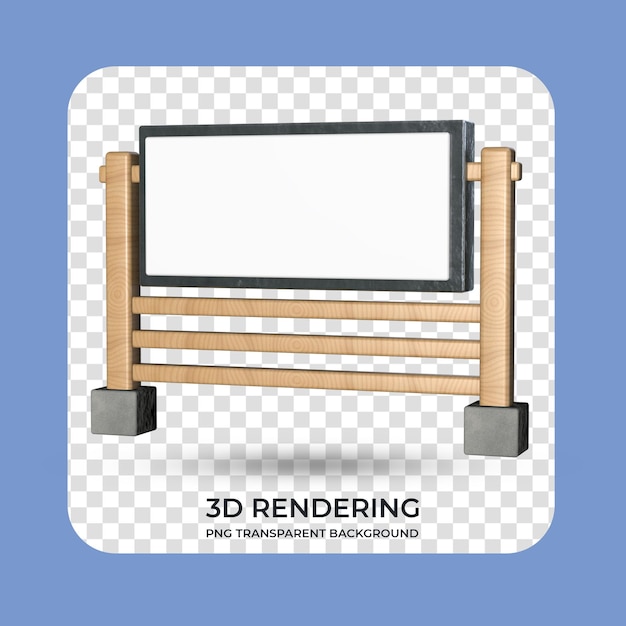 Supporto per display del prodotto rendering 3d sfondo trasparente