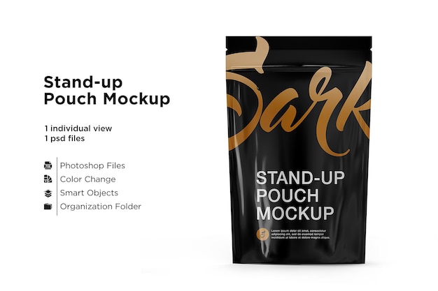 Stand-Up Pouch Mockup geïsoleerd