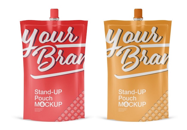 Stand up pouch mockup