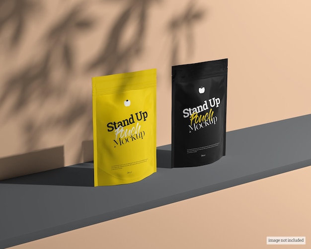 Stand up pouch mockup