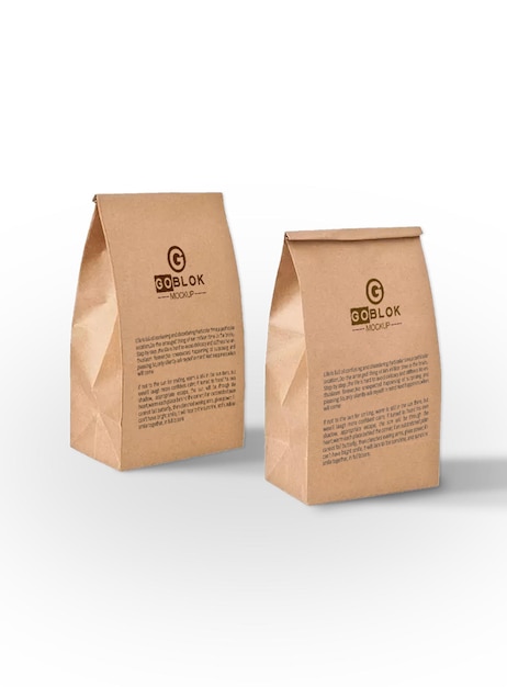 Stand up pouch packaging concept mockup