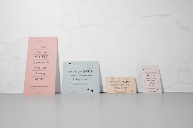 PSD stand-up stationery mock-up paper