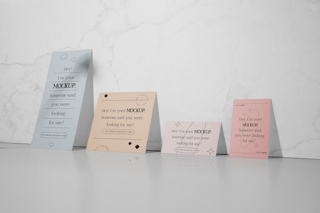 PSD stand-up stationery mock-up paper