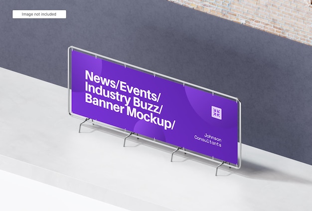 standing banner mockup