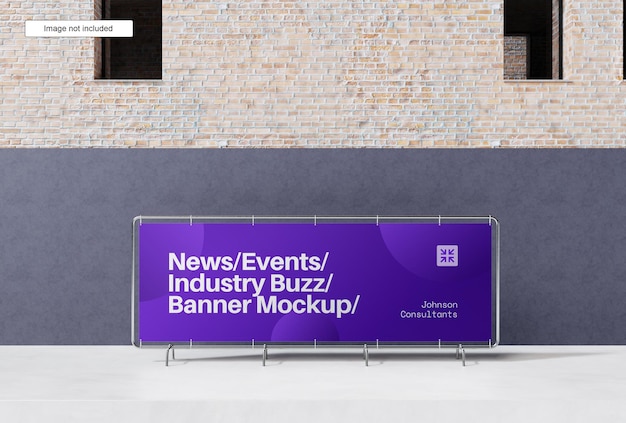 PSD standing banner mockup