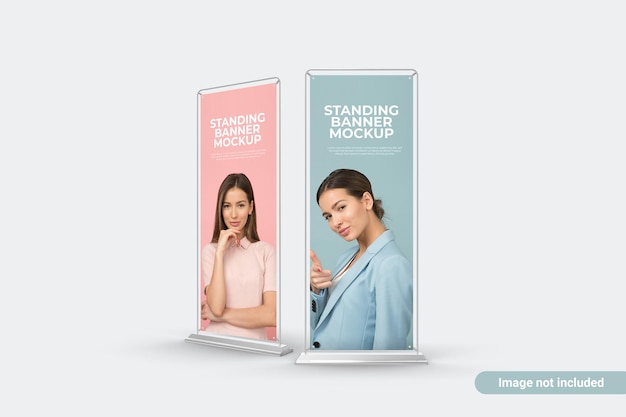 PSD standing banner mockup