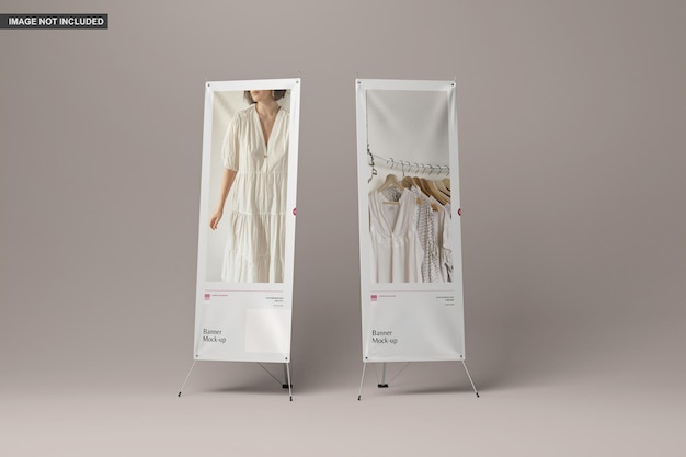 standing banner mockup