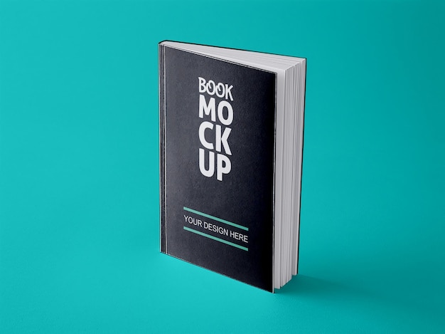 Standing book mockup PSD smart Object